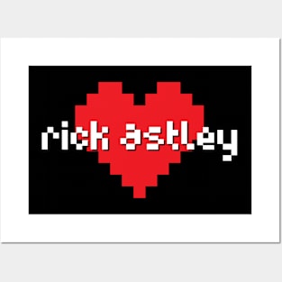 Rick astley ->  8 bit Posters and Art